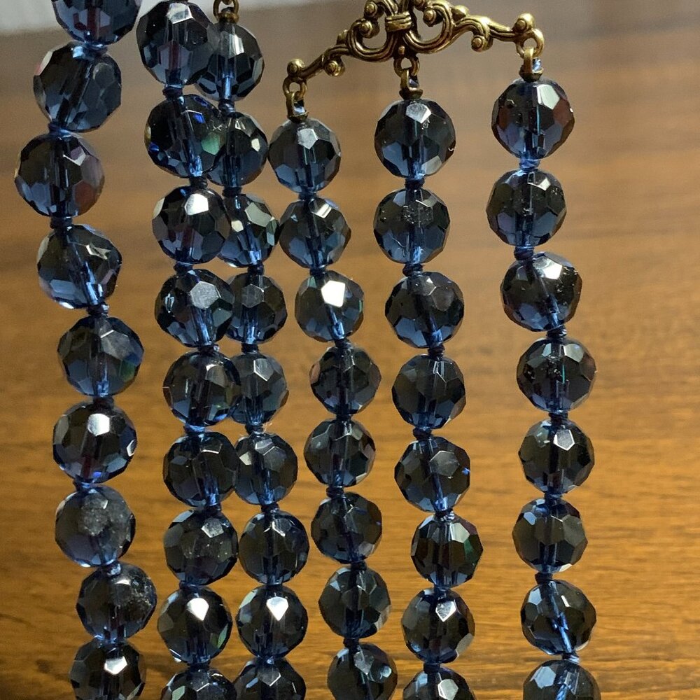 Heidi Daus Blue Beaded Necklace - Picture 7 of 9